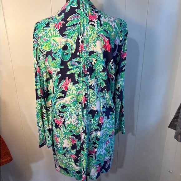 Lily Pulitzer Green and Pink Sarasota Women’s Blouse Size Large - Picture 10 of 10